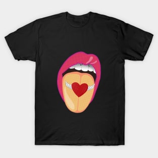 Heart with wings lips T-Shirt